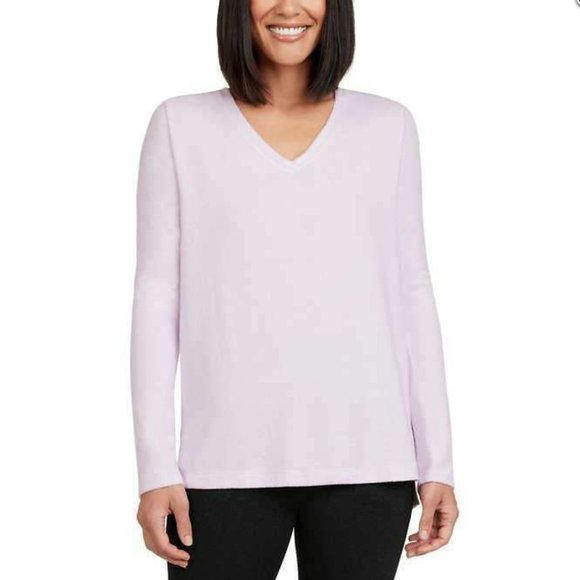 Matty M Ladies' Cozy V-Neck Top - Picture 1 of 5